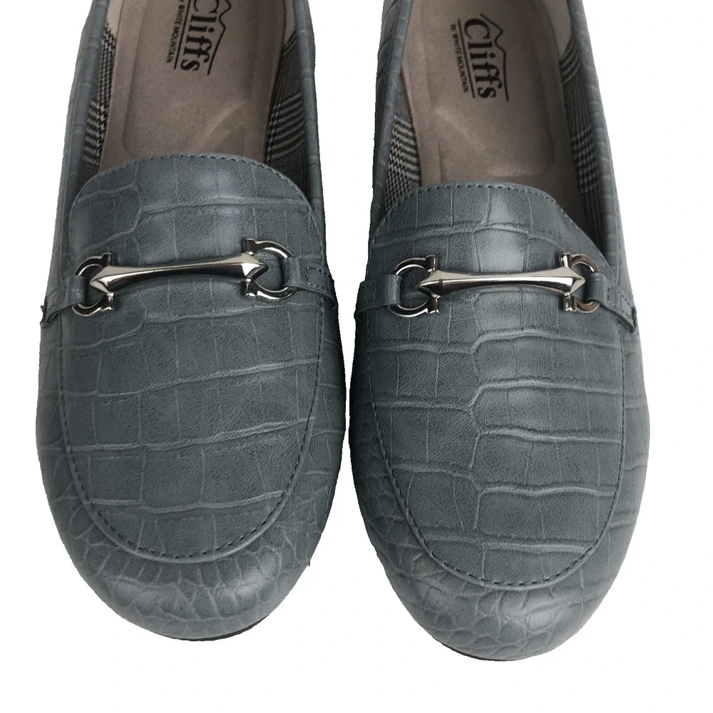 Cliffs White Mountain Women’s Shoes 7.5 Flats Glowing Loafers Gray‎ Cushioned